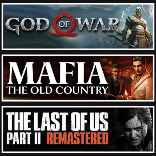  God Of War +Mafia +The Last Of Us 2